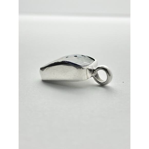 925 Sterling Silver Mosaic Talavera Spanish Mexican Flower Ceramic Tile Pendant - Picture 5 of 7